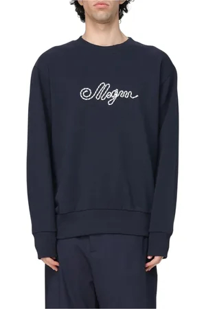 Msgm Heren, Sweatshirts & Hoodies, Blauw, Maat: L
