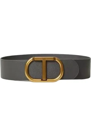 Twin-Set Dames, Accessoires, Grijs, Maat: M Leer