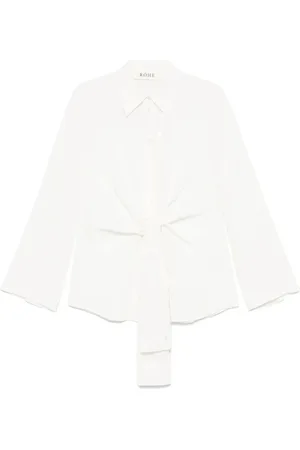 Rohe Dames, Blouses & Shirts, Wit, Maat: M Zijde