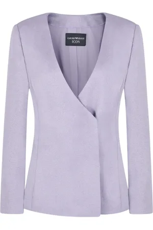 Emporio Armani Dames, Jassen, Paars, Maat: M Viscose