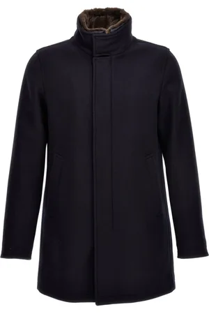 HERNO Heren, Mantels, Blauw, Maat: 5XL Wol