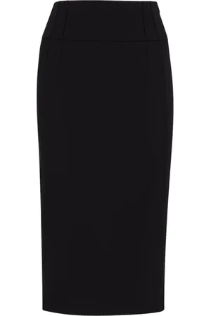 HUGO BOSS Dames, Rokken, Zwart, Maat: 4XL Viscose
