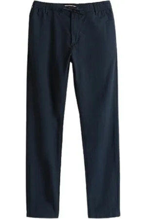 Tommy Hilfiger Heren, Broeken, Blauw, Maat: W32 Katoen