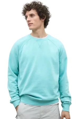 ECOALF Heren, Sweatshirts & Hoodies, Blauw, Maat: S Katoen