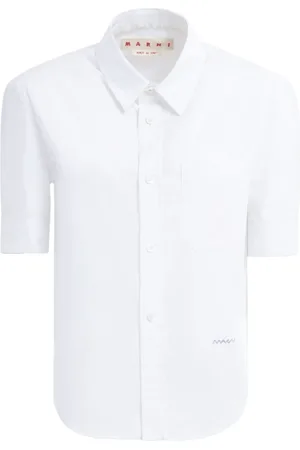 Marni Dames, Blouses & Shirts, Wit, Maat: S Katoen