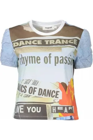 Desigual Dames, Tops, Veelkleurig, Maat: M Katoen
