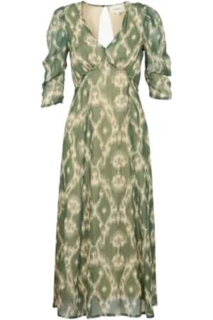 Bash Dames, Jurken, Groen, Maat: XS Viscose