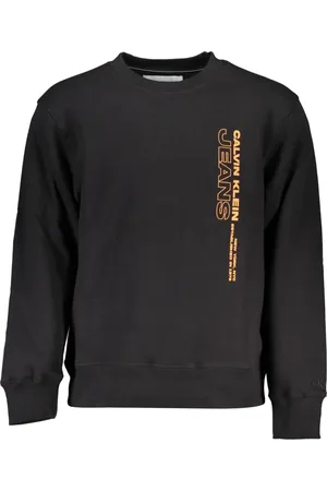 Calvin Klein Heren, Sweatshirts & Hoodies, Zwart, Maat: L Fleece