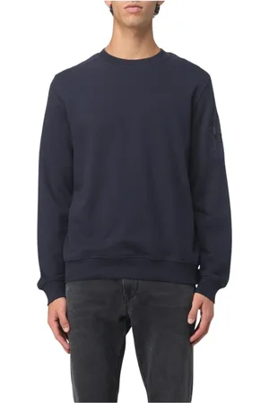 add Heren, Sweatshirts & Hoodies, Blauw, Maat: S Katoen