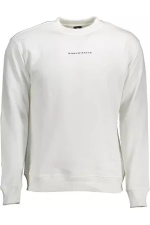 North Sails Heren, Sweatshirts & Hoodies, Wit, Maat: 3XL Katoen