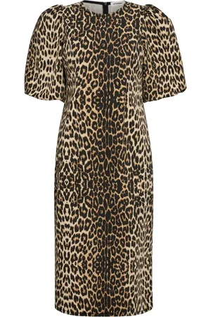 Co`Couture Dames, Jurken, Bruin, Maat: L Katoen