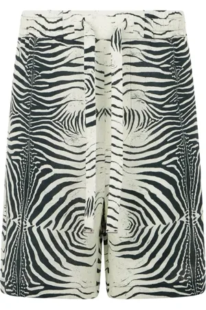 Roberto Cavalli Heren, Korte broeken, Zwart, Maat: L Linnen