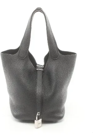 Hermès Dames, Pre-owned, Zwart, Maat: ONE Size Leer