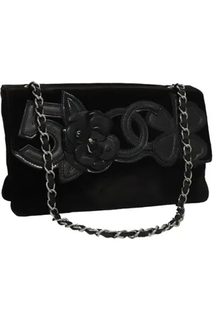 CHANEL Dames, Pre-owned, Zwart, Maat: ONE Size Leer