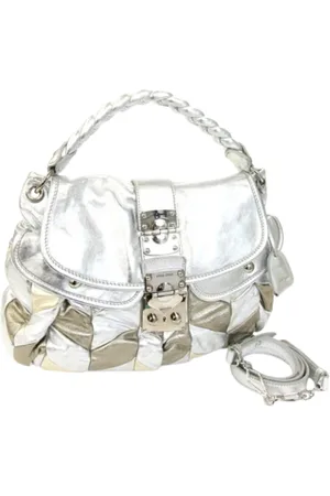 Miu Miu Dames, Pre-owned, , Maat: ONE Size Leer