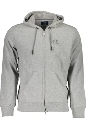 La Martina Heren, Sweatshirts & Hoodies, Grijs, Maat: 2XL