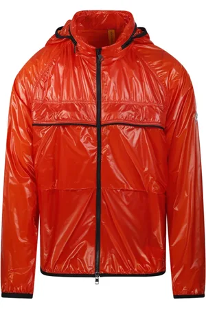 Moncler Heren, Jassen, Oranje, Maat: XL Polyamide