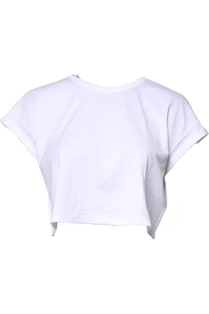 Dolce & Gabbana Dames, Tops, Wit, Maat: 3XS Katoen