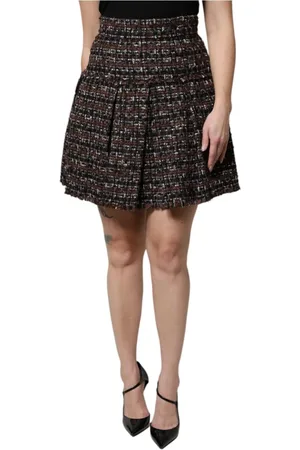 Dolce & Gabbana Dames, Rokken, Veelkleurig, Maat: 2XS Tweed