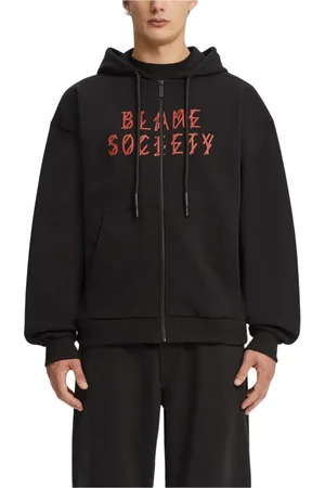 44 Label Group Heren, Sweatshirts & Hoodies, Zwart, Maat: S Leer