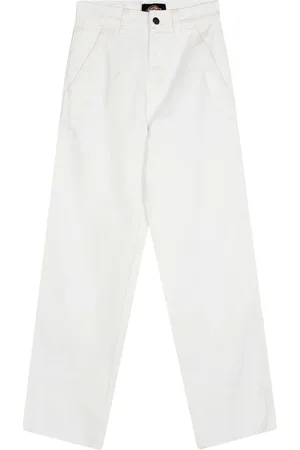 Dickies Dames, Broeken, Wit, Maat: W29 Katoen