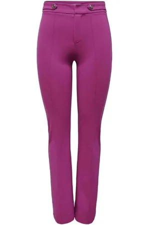 ONLY Dames, Broeken, Roze, Maat: S L32 Viscose