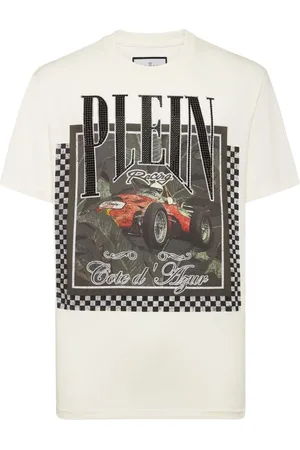 Philipp Plein Heren, Tops, Wit, Maat: XL Katoen
