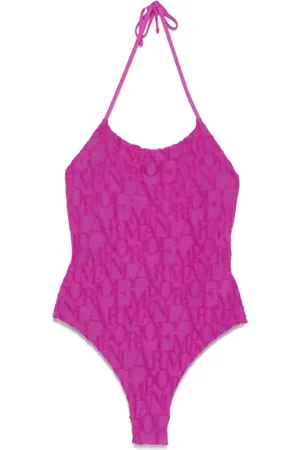 Emporio Armani Dames, Badkleding, Paars, Maat: M