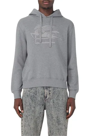 Etro Heren, Sweatshirts & Hoodies, Grijs, Maat: S Katoen