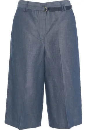 Liu Jo Dames, Korte broeken, Blauw, Maat: XS Linnen