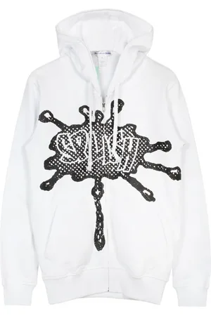 Comme des Garçons Heren, Sweatshirts & Hoodies, Wit, Maat: S Katoen