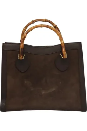 Gucci Dames, Pre-owned, Bruin, Maat: ONE Size Suède