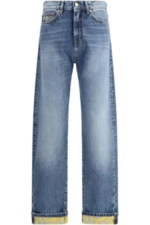VERSACE Heren, Jeans, Blauw, Maat: W30 Katoen