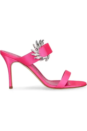 Manolo Blahnik Dames, Schoenen, Roze, Maat: 37 EU Satijn