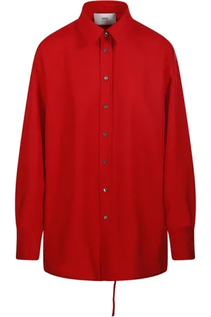 Ami Dames, Blouses & Shirts, Rood, Maat: S Wol