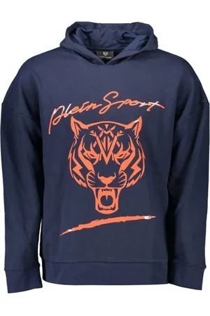 Philipp Plein Heren, Sweatshirts & Hoodies, Blauw, Maat: 2XL Katoen