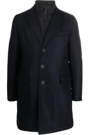 HERNO Heren, Mantels, Blauw, Maat: M Wol