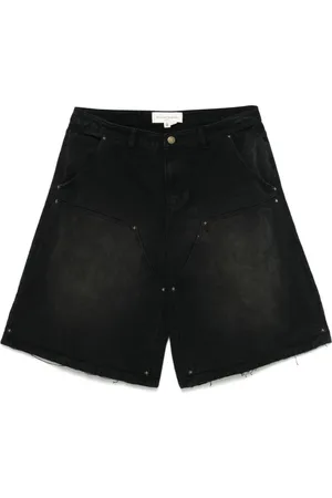 Untitled Artworks Heren, Korte broeken, Zwart, Maat: L Denim