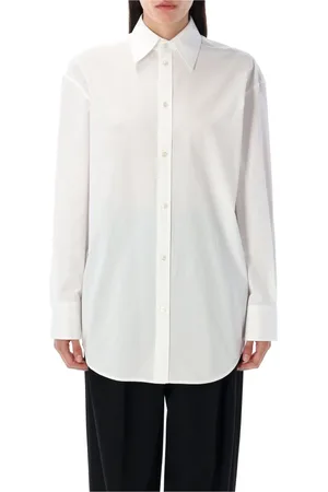 Saint Laurent Dames, Blouses & Shirts, Wit, Maat: XS Katoen