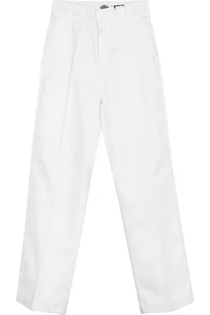 Dickies Dames, Broeken, Wit, Maat: W28 Katoen