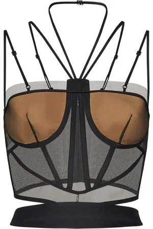 Nensi Dojaka Dames, Tops, Zwart, Maat: L Polyamide