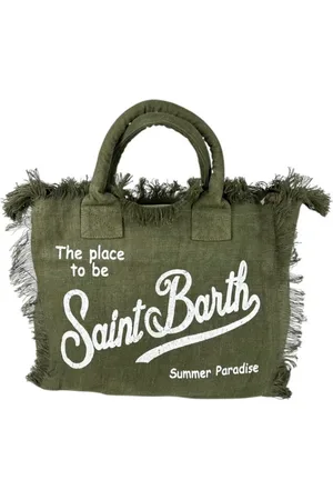 MC2 SAINT BARTH Dames, Tassen, Groen, Maat: ONE Size Linnen