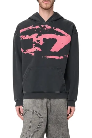 Diesel Heren, Sweatshirts & Hoodies, Zwart, Maat: L Katoen