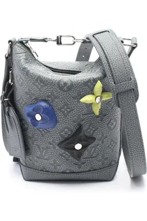 LOUIS VUITTON Heren, Pre-owned, Grijs, Maat: ONE Size Leer