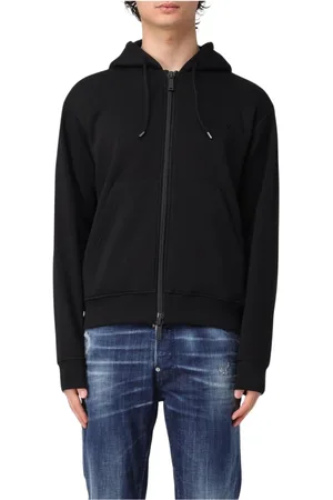 Dsquared2 Heren, Sweatshirts & Hoodies, Zwart, Maat: L Katoen