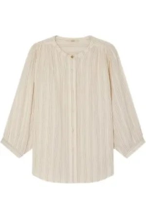 Sessun Dames, Blouses & Shirts, Wit, Maat: L Katoen
