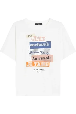 Max Mara Dames, Tops, Wit, Maat: M Katoen