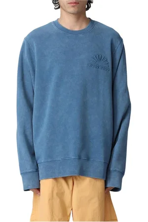WoodWood Heren, Sweatshirts & Hoodies, Blauw, Maat: S Katoen