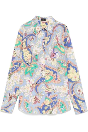 Etro Dames, Blouses & Shirts, Veelkleurig, Maat: XS Katoen