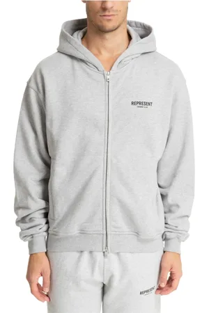 Represent Heren, Sweatshirts & Hoodies, Grijs, Maat: M Katoen